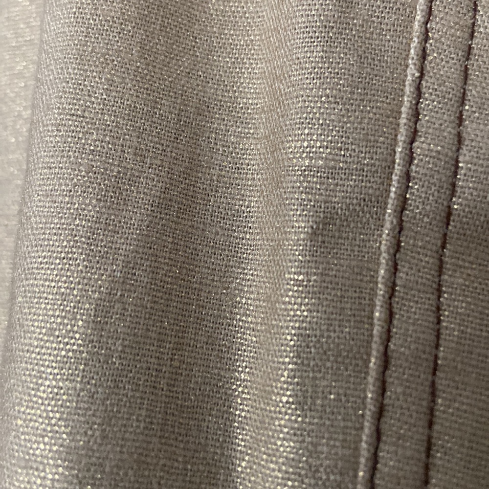 Cache Metallic Gold Linen Jacket With Gold Plated… - image 5